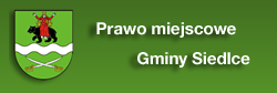 Prawo miejscowe Gminy Siedlce